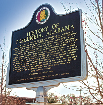History of Tuscumbia Sign